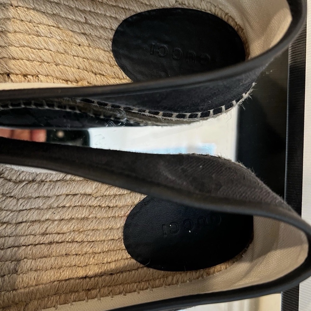Gucci Black Canvas Espadrilles - Picture 10 of 13
